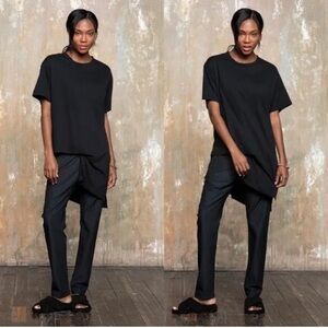 PASKHO HARMONIOUS - RELAXED ELEGANCE AND COMFORT TRAVEL PANTS IN BLACK SIZE M